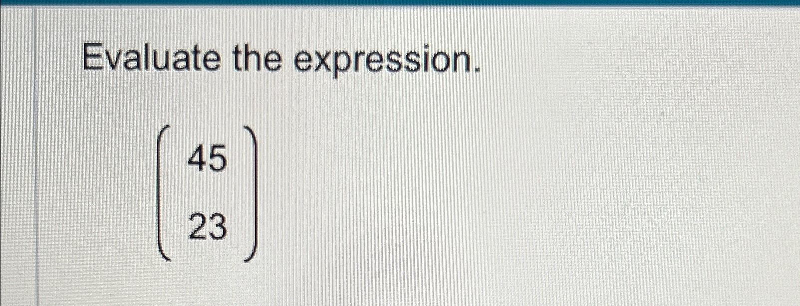 which expression is equal to 5 20 3 45