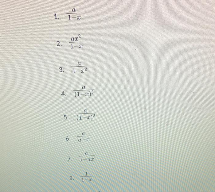 Solved Match each of the sequences listed below with its | Chegg.com
