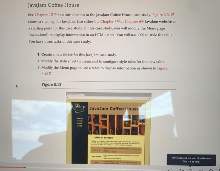 javajam case study chapter 7