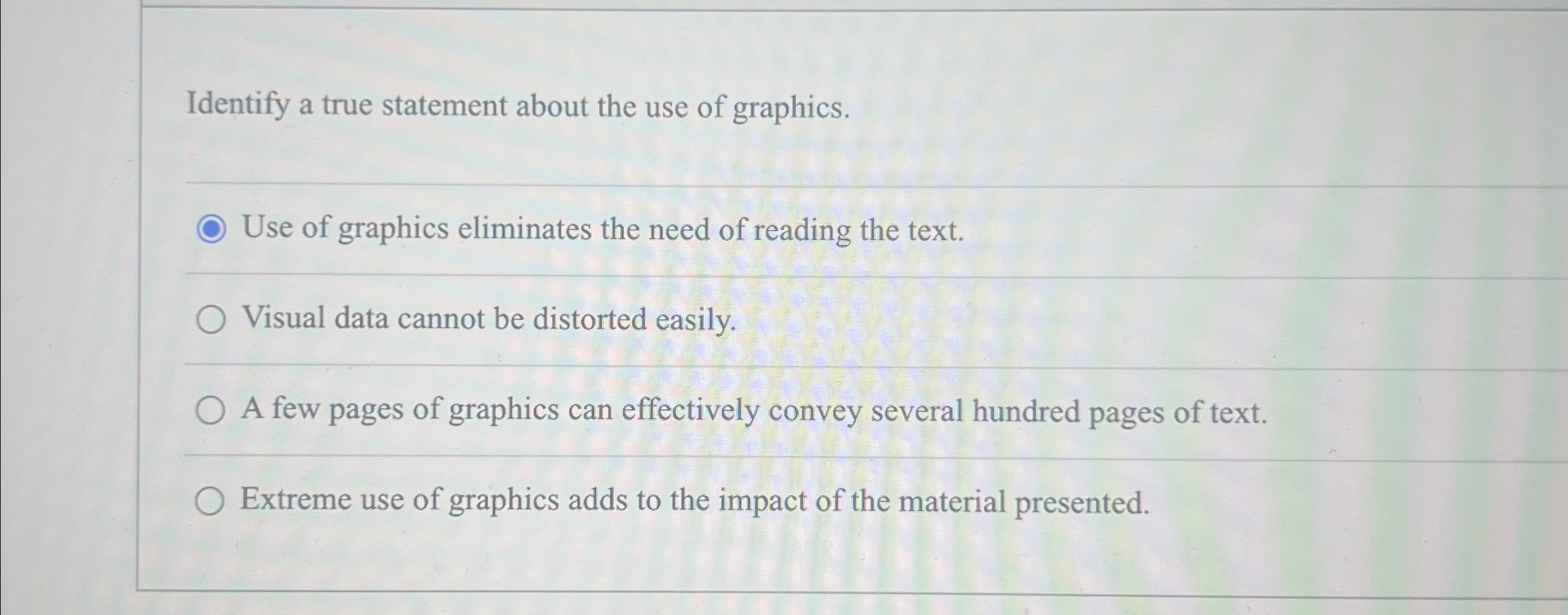 Solved Identify a true statement about the use of | Chegg.com