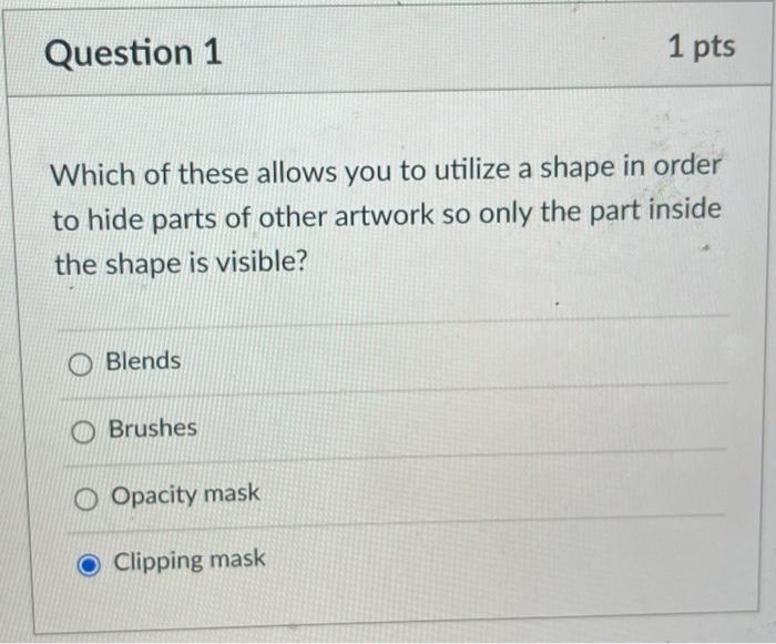 Solved Question 3 1 pts Which of the following is not an | Chegg.com