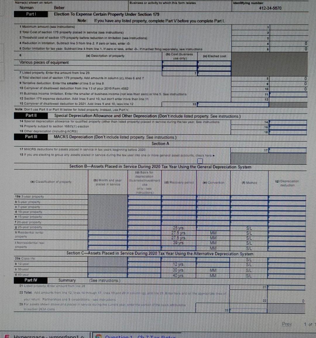 Chapter 7 TRP 7-3 Norman and Leslie Beber are married | Chegg.com