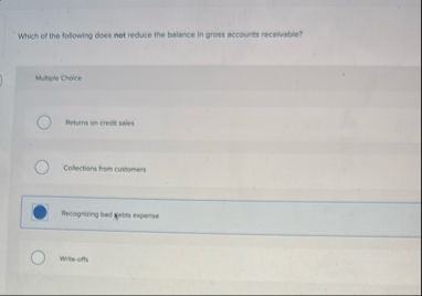 Solved Which of the following does not reduce the balance in | Chegg.com