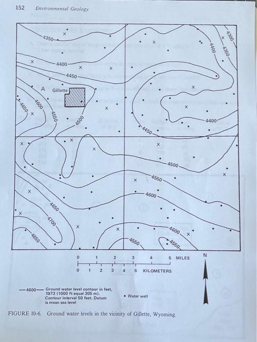 Solved NAME DATE GROUNDWATER EXERCISES A. Draw a contour map | Chegg.com