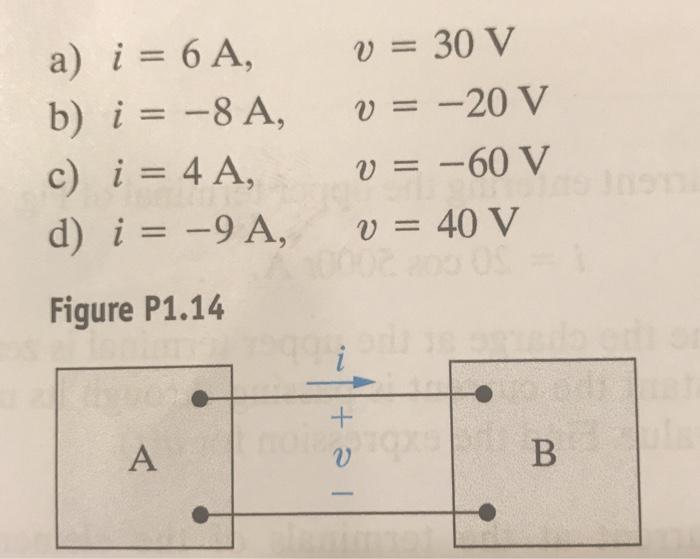 Solved 1.14 Two Electric Circuits, Represented By Boxes A | Chegg.com