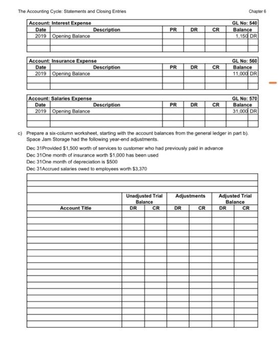 Solved Chapter 6 The Accounting Cycle: Statements And 