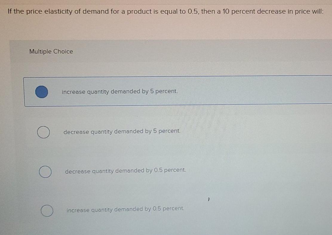 Solved A decrease in the price of gasoline will: Multiple | Chegg.com
