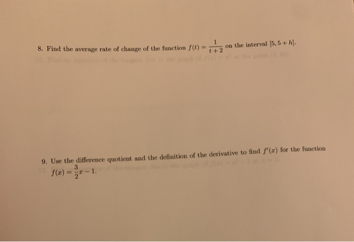 Solved please show work with explanation on both 8 & 9, im a | Chegg.com