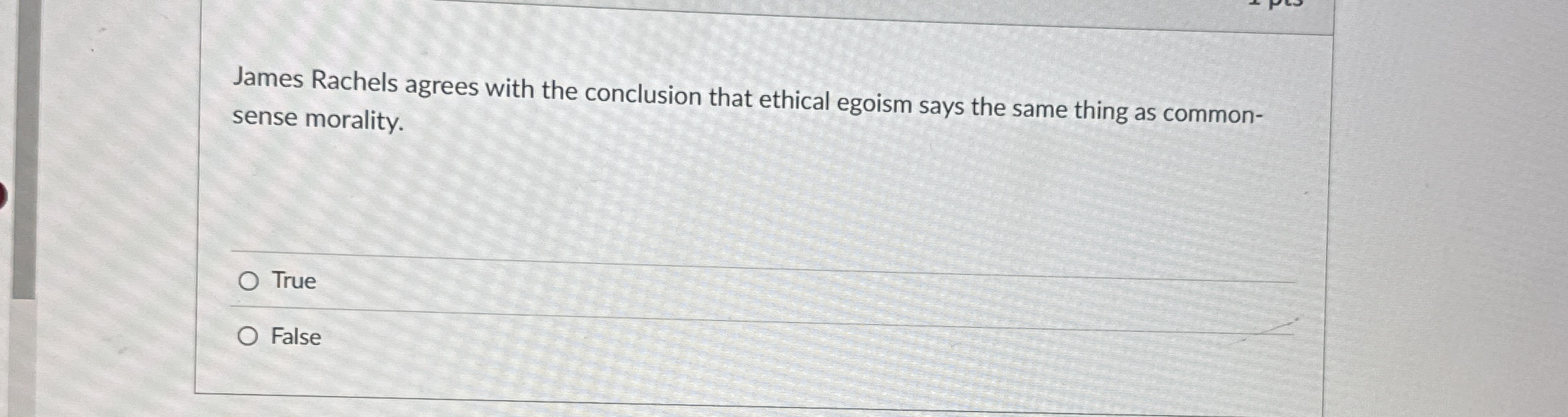 Solved James Rachels agrees with the conclusion that ethical | Chegg.com