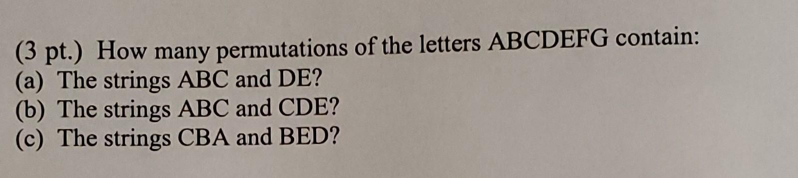 How Many Permutations Of The Letters Abcdefg Contain