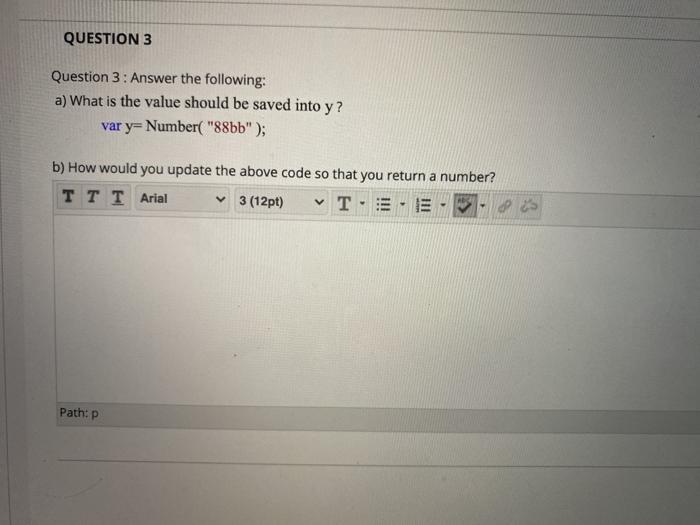 Solved QUESTION 3 Question 3 : Answer the following: a) What | Chegg.com