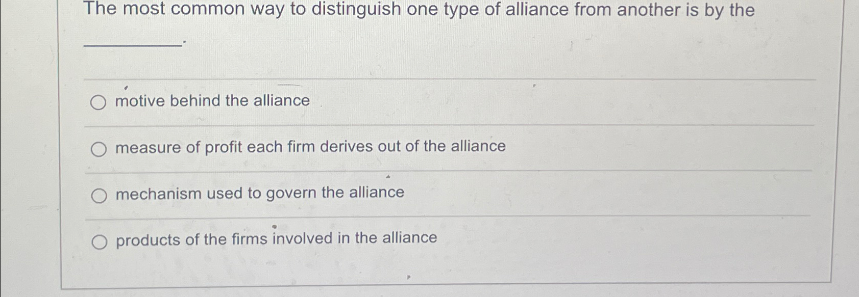 Solved The most common way to distinguish one type of | Chegg.com