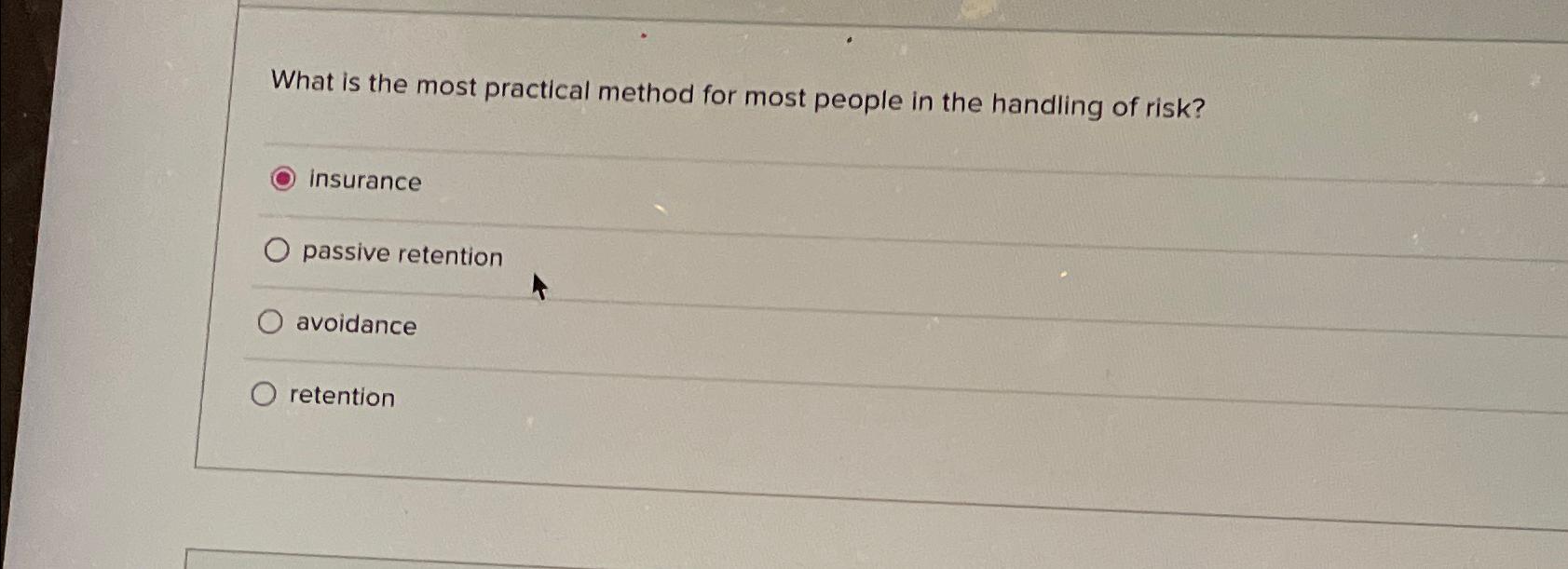 Solved What is the most practical method for most people in | Chegg.com