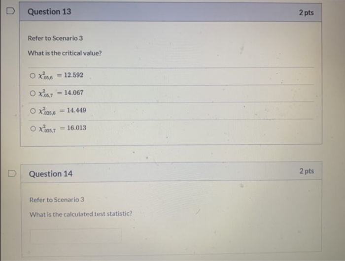 Solved Question 12 2 pts Scenario 3 A study in the AMA | Chegg.com