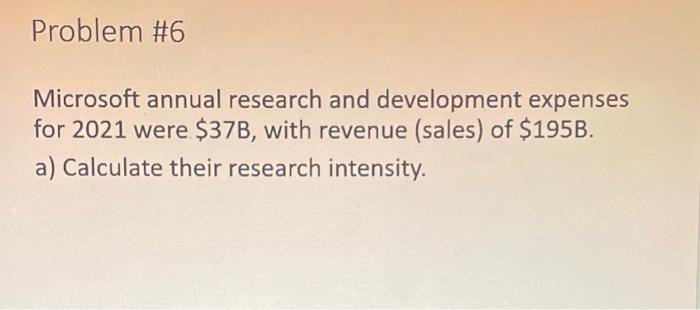 Solved Microsoft annual research and development expenses | Chegg.com