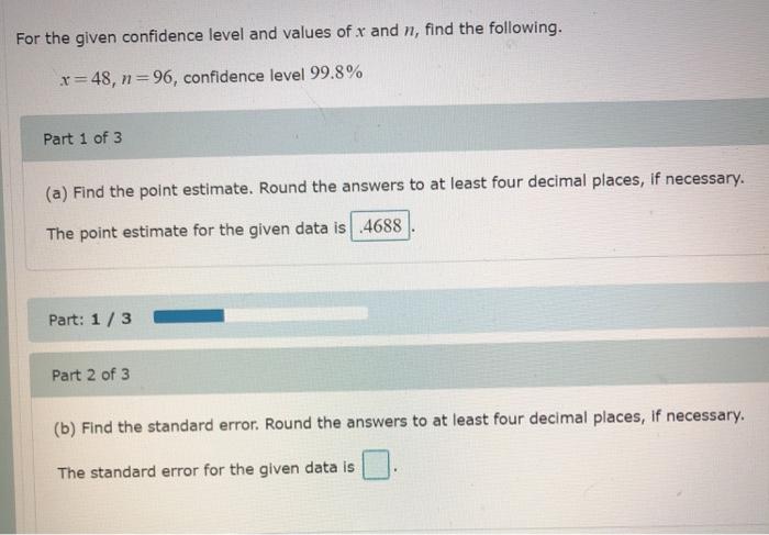 solved-for-the-given-confidence-level-and-values-of-x-and-n-chegg