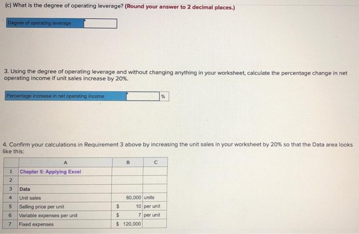 Solved Required information Chapter 5: Applying Excel (Algo) | Chegg.com