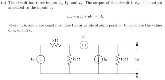 Solved For the circuit given below, calculate the value of | Chegg.com