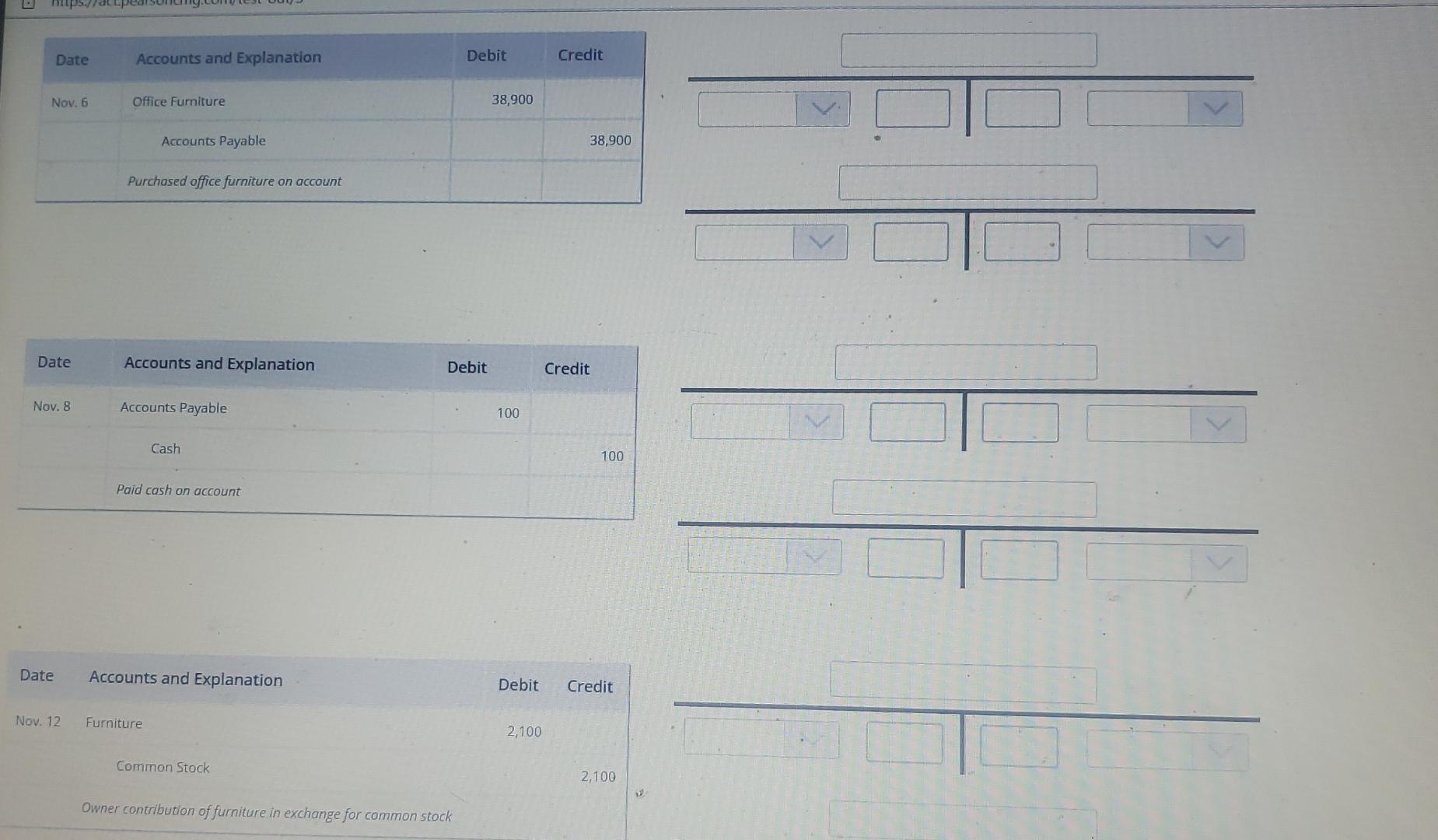 Use the information provided in the journal entry to | Chegg.com