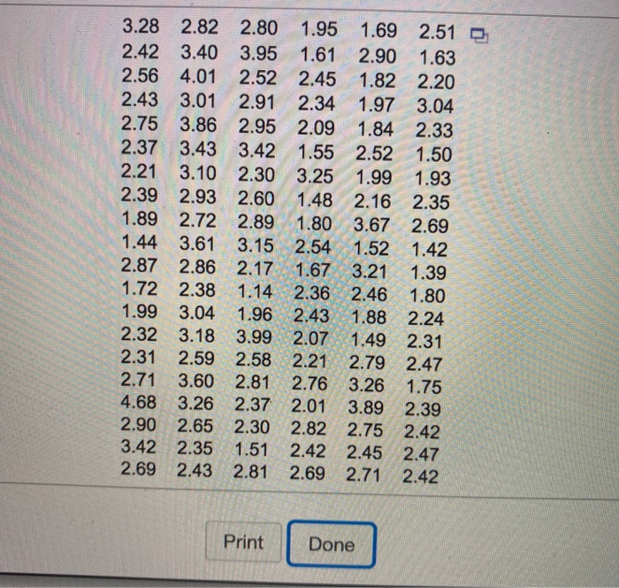 Solved Use the magnitudes (Richter scale) of the 120 | Chegg.com