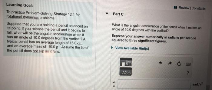 Solved Review Constants Y Part C Learning Goal: To Practice | Chegg.com