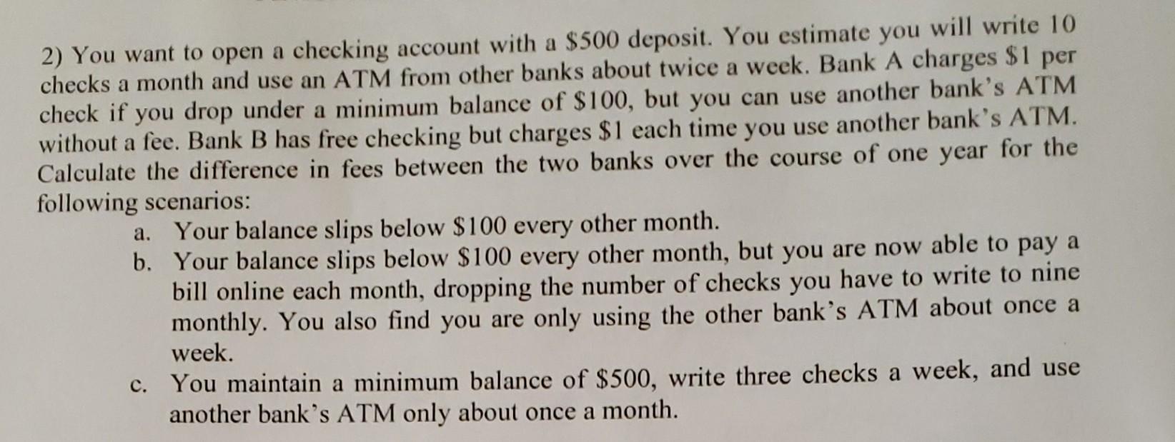 What Do You Need to Open A Bank/Checking Account?