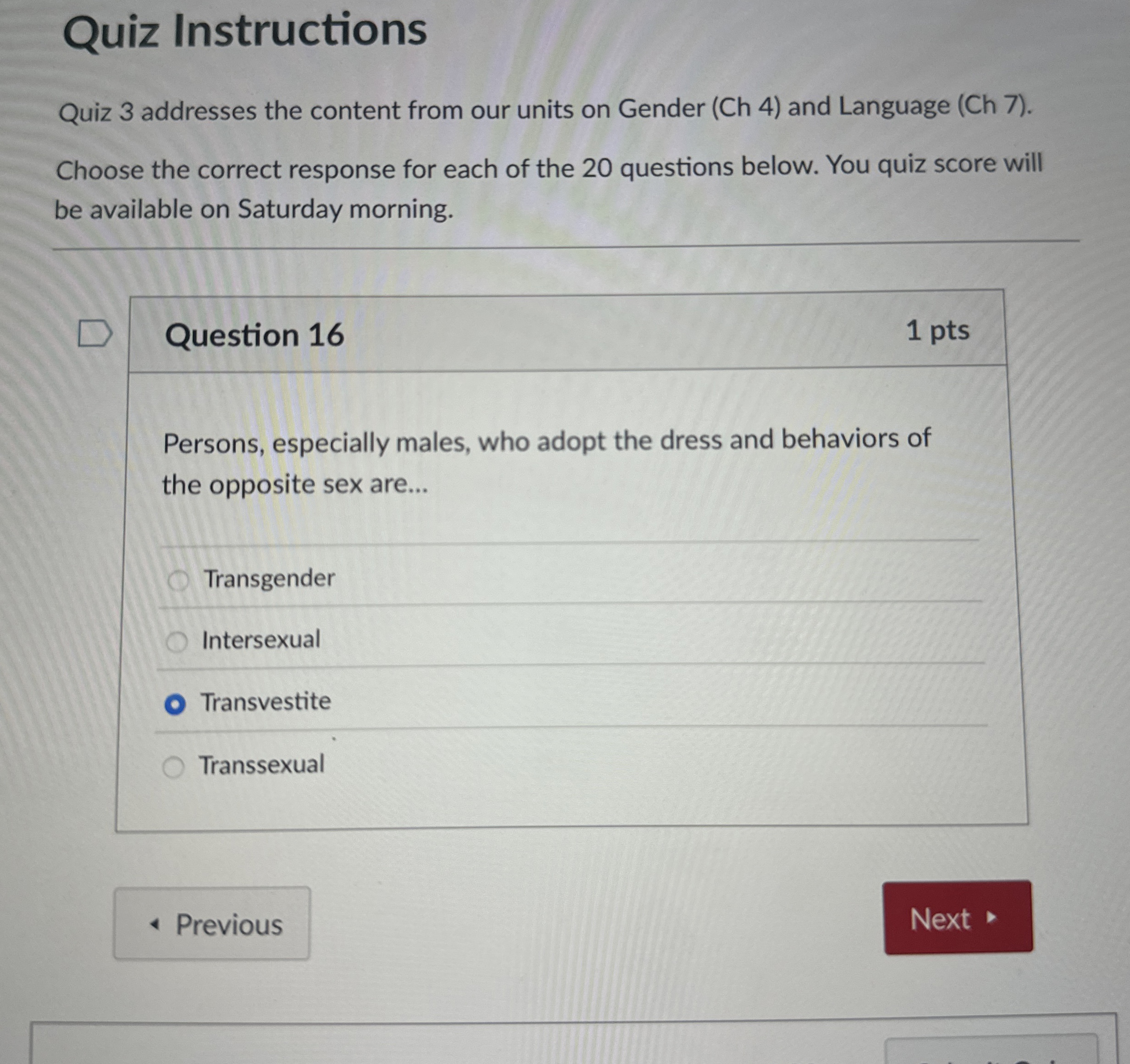 Solved Question 16Persons, especially males, who adopt the