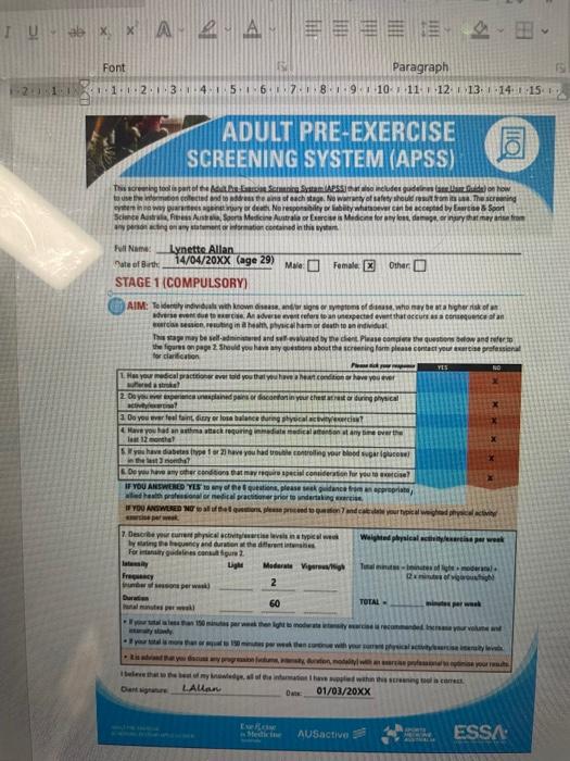 You work for Bounce Fitness as a fitness instructor. | Chegg.com