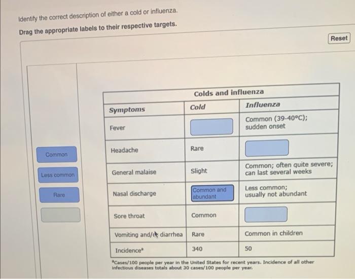 Solved Identify the correct description of either a cold or | Chegg.com