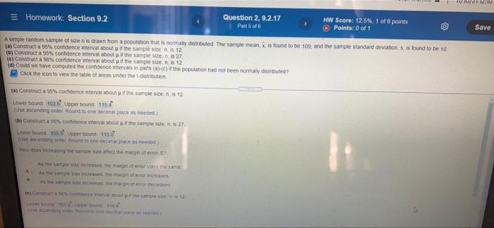 Solved Points: 0 of 1 Save A simple random sample of size is | Chegg.com