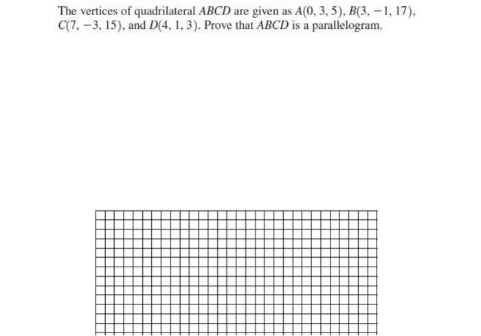 Solved The vertices of quadrilateral ABCD are given as | Chegg.com