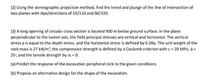 Solved (2) Using the stereographic projection method, find | Chegg.com