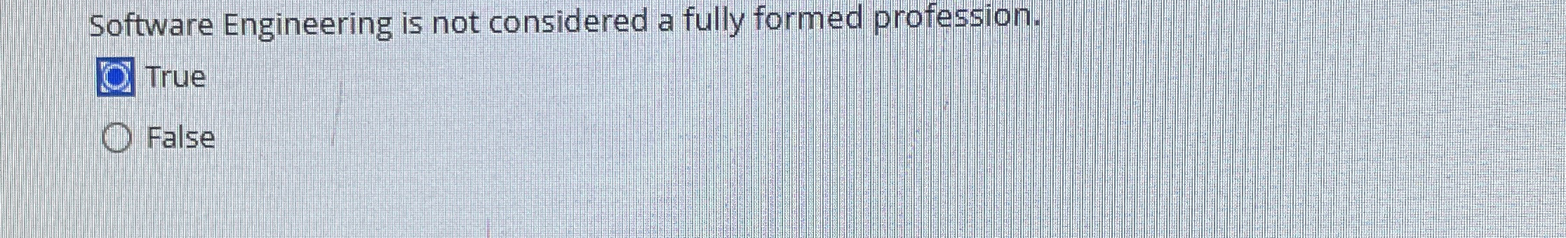 Solved Software Engineering is not considered a fully formed | Chegg.com