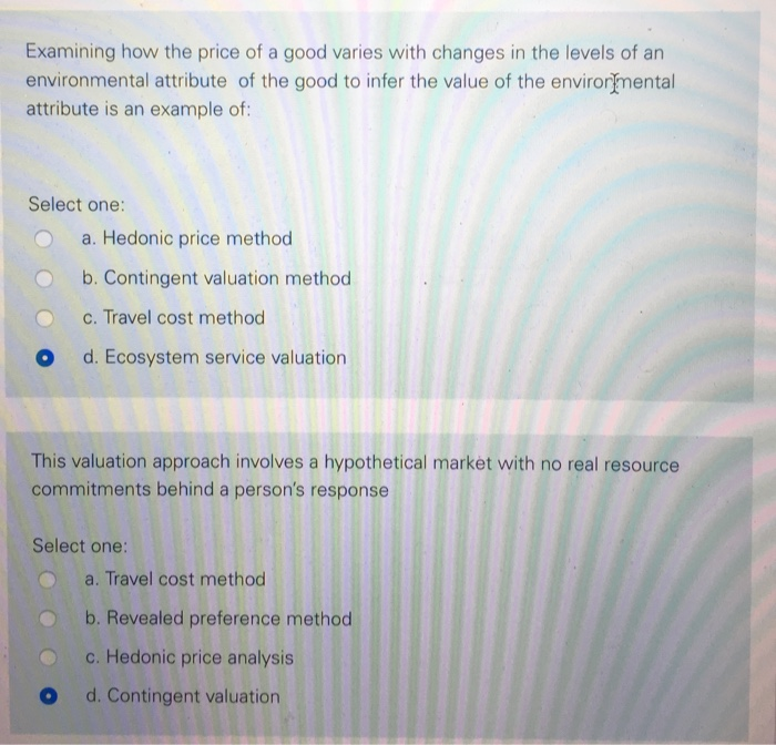 Solved Examining how the price of a good varies with changes | Chegg.com