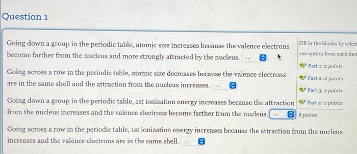 Does atomic size increase down a group?