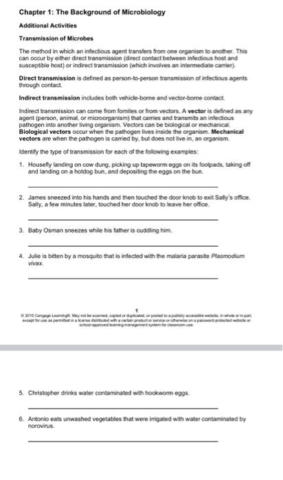 Solved Chapter 1: The Background of Microbiology Additional 