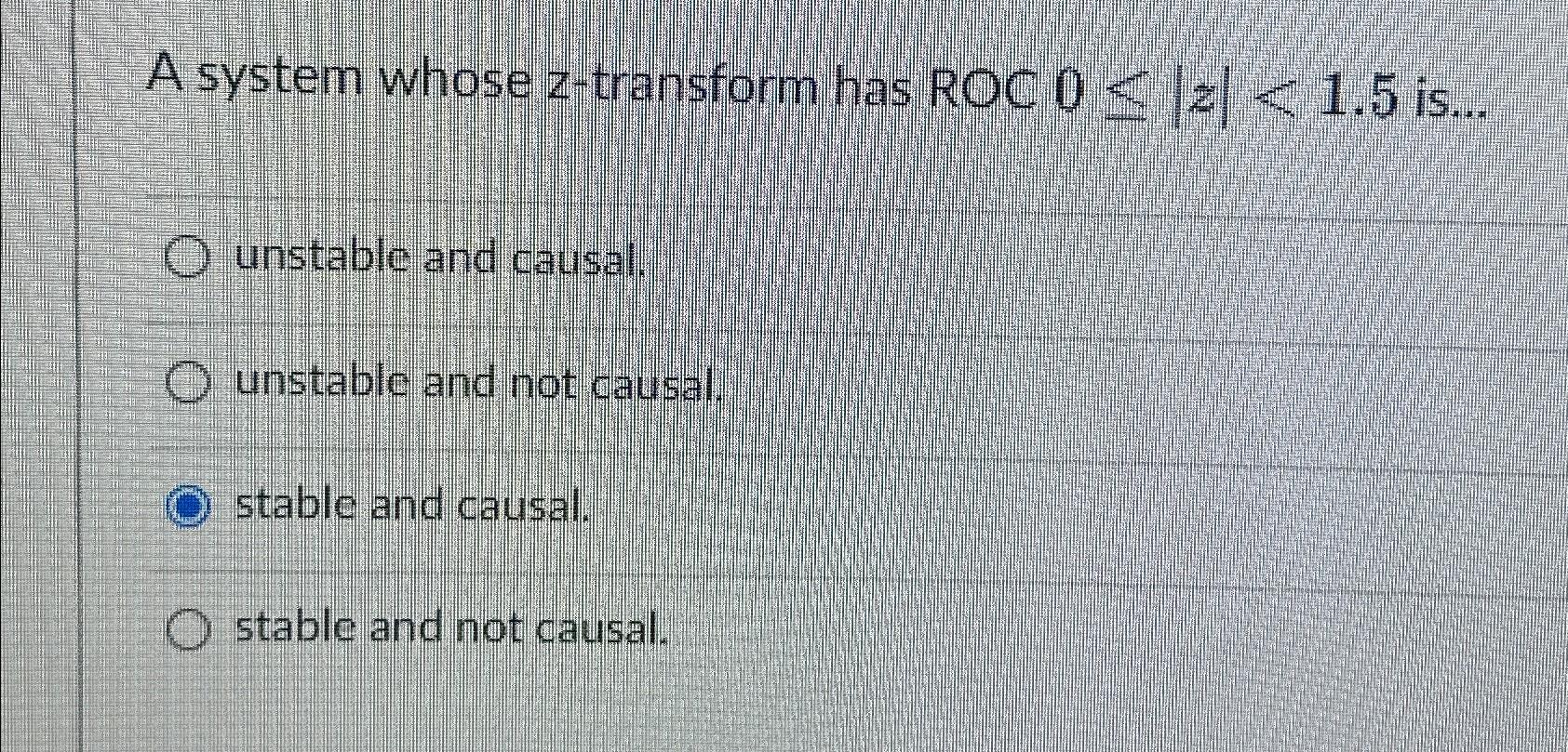 solved-a-system-whose-z-transform-has-roc-0-z