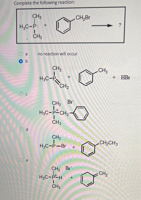 Solved Complete The Following Reaction A No Reaction Will Chegg Com Chegg Com