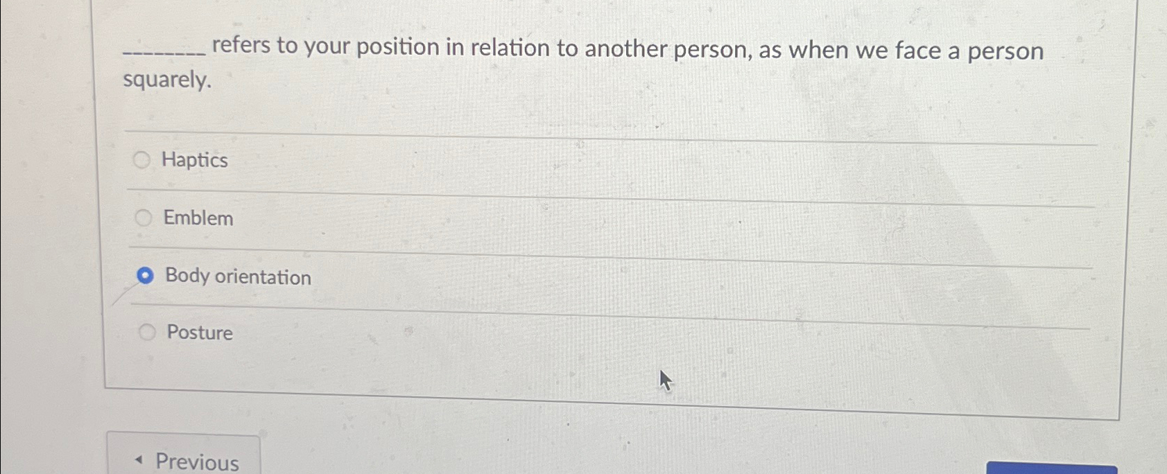 Solved refers to your position in relation to another | Chegg.com