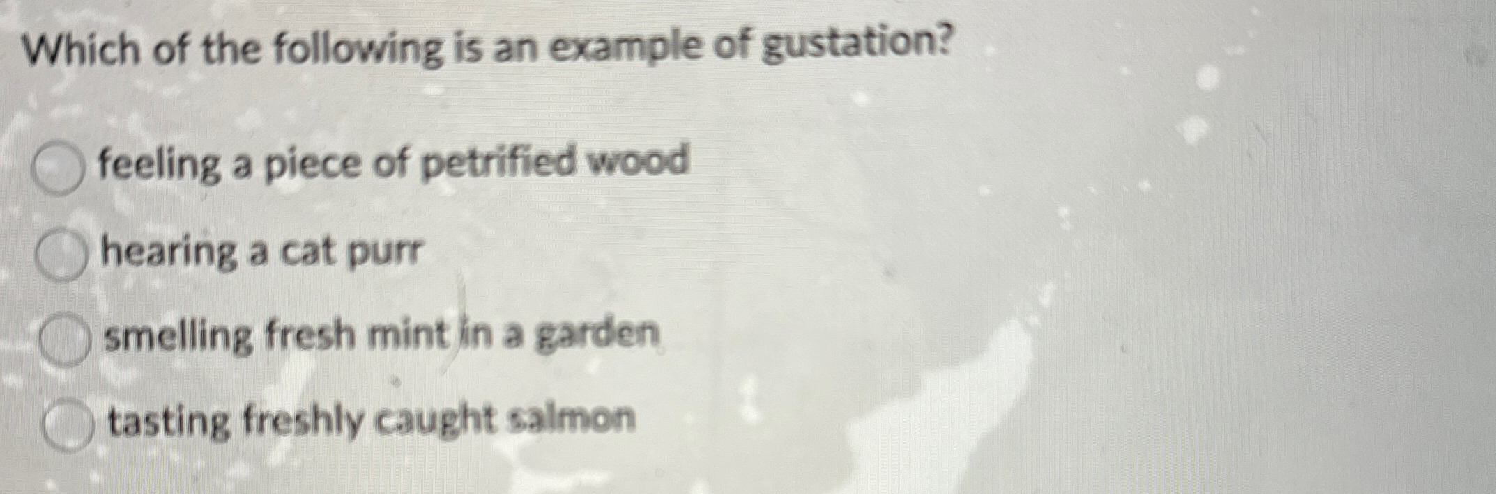 Solved Which of the following is an example of | Chegg.com