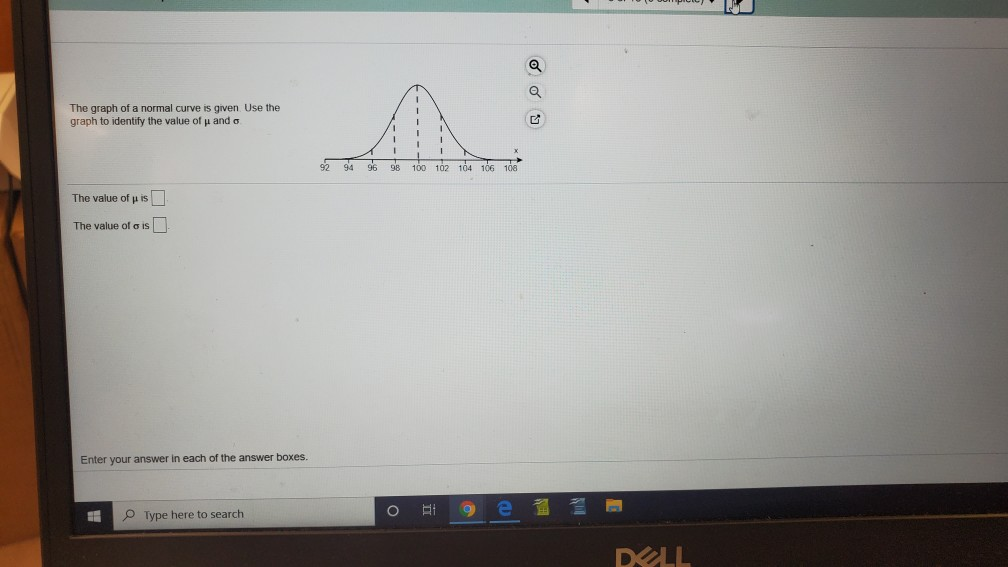 Solved The graph of a normal curve is given Use the graph to | Chegg.com