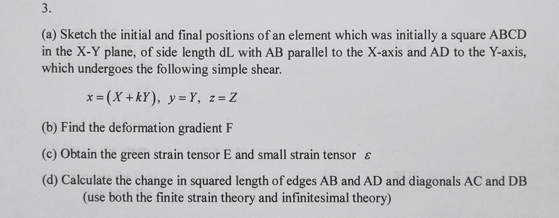 Solved 3. (a) Sketch the initial and final positions of an | Chegg.com