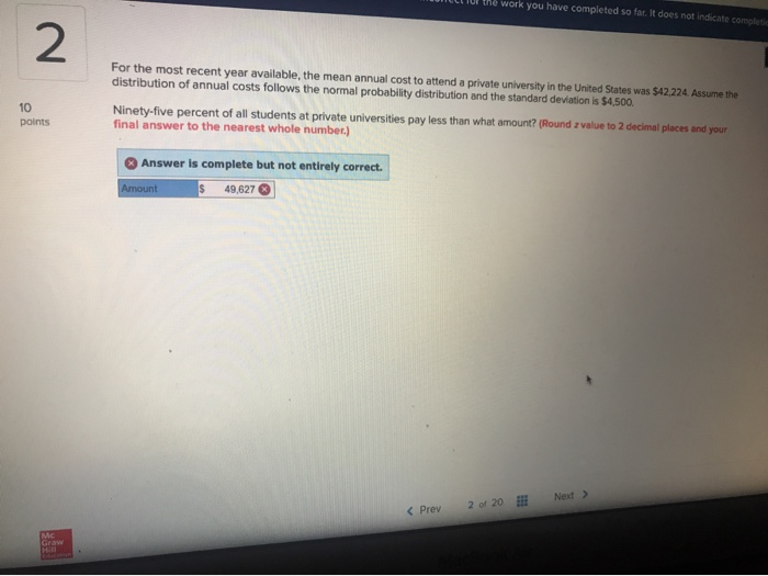 Solved I keep getting the answer in the picture but it’s | Chegg.com
