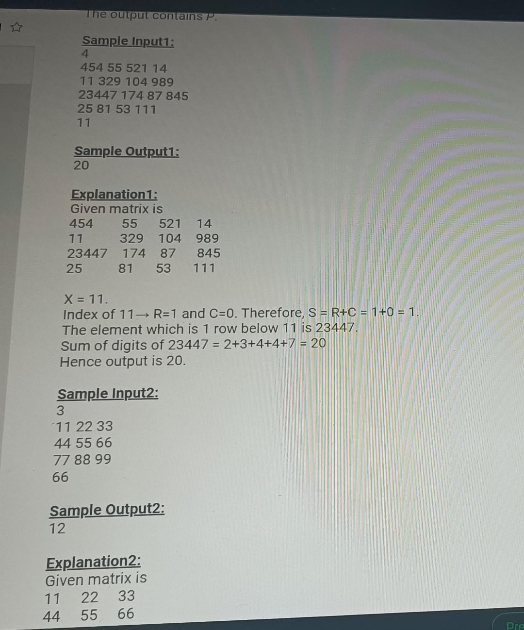 Solved Given a square matrix A of size N N and an integer X