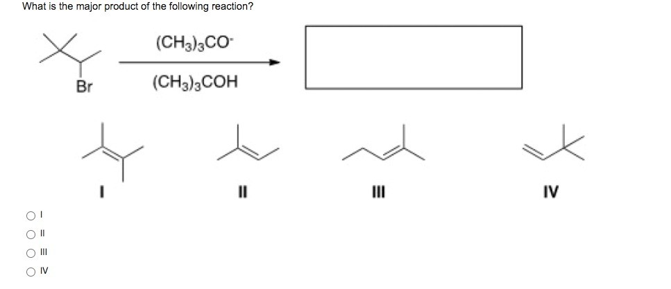 Solved What is the major product of the following reaction? | Chegg.com