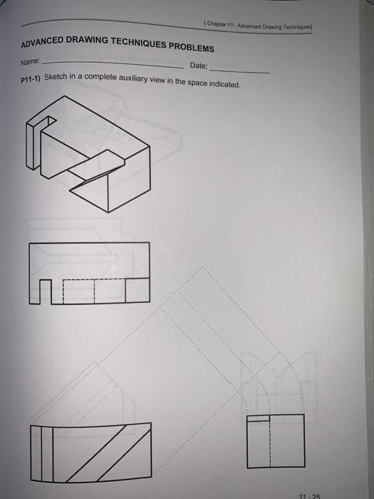 Solved Chapter 11: Advanced Drawing Techniques ADVANCED | Chegg.com