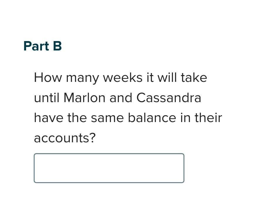 Solved This question has two parts. First, answer Part A. | Chegg.com