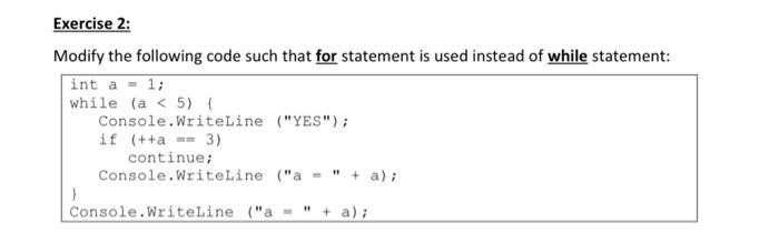 Solved int a =1; while (a