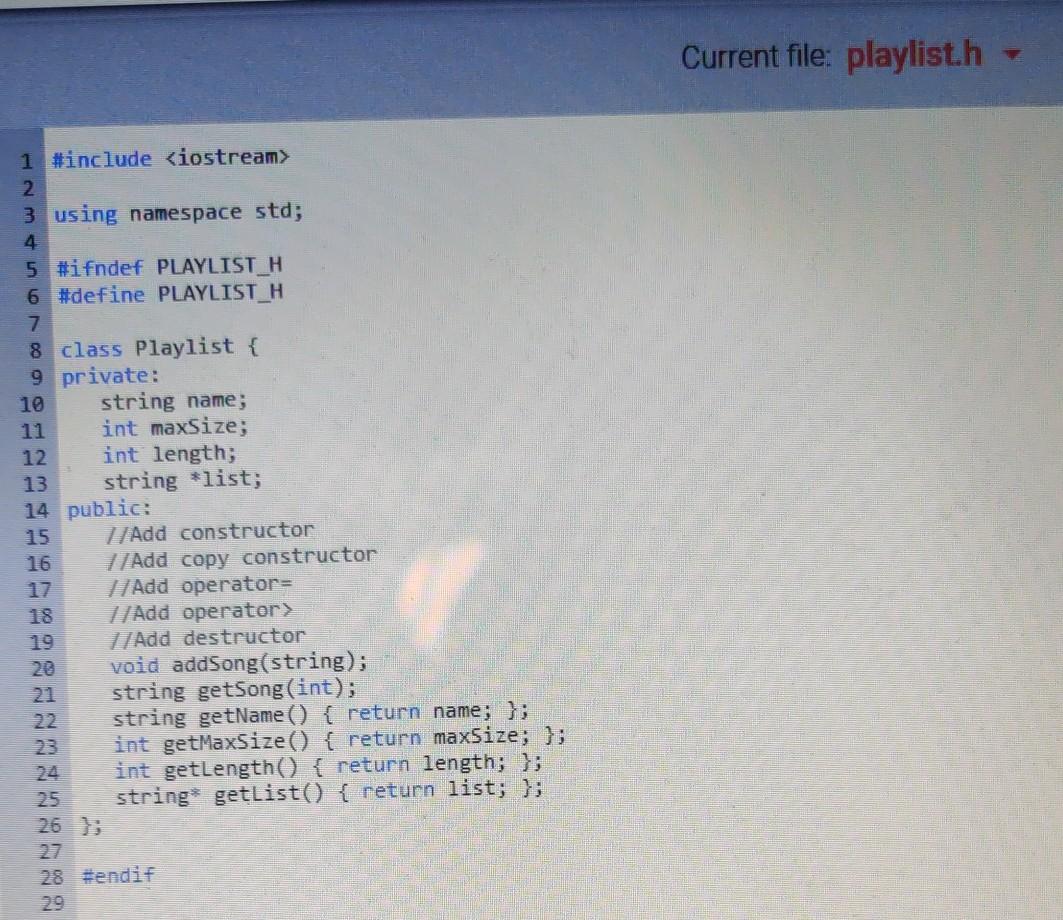 Solved (C++) In this exercise you will have to complete the | Chegg.com