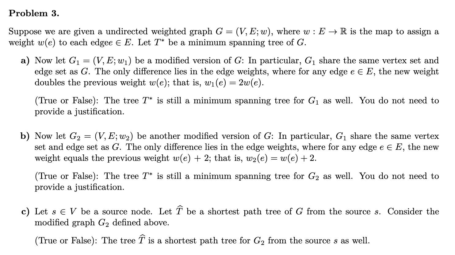 Solved Suppose there is a unique shortest path p between | Chegg.com